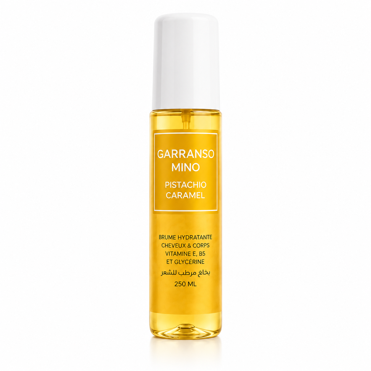 Brume hydratante Pistachio Caramel Garranso Mino parfum gourmand