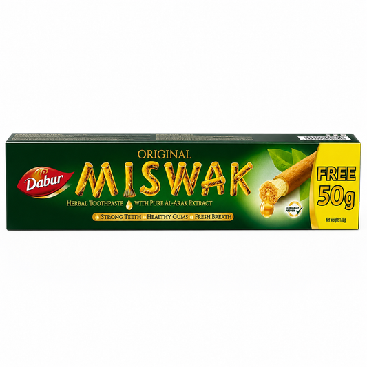 Dentifrice Dabur Miswak à base de miswak pour une hygiène bucco-dentaire naturelle