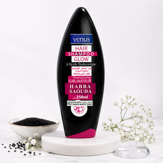 Shampoing Vénus à la nigelle et à l'acide hyaluronique
