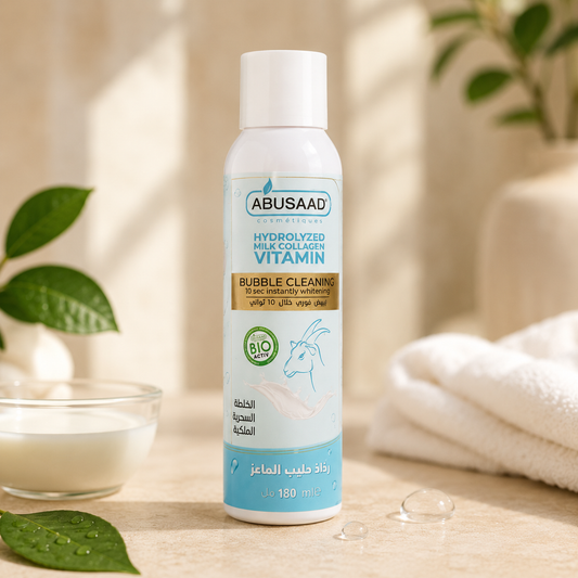 Gel nettoyant Bubble Cleaning ABUSAAD au lait de chèvre Bio