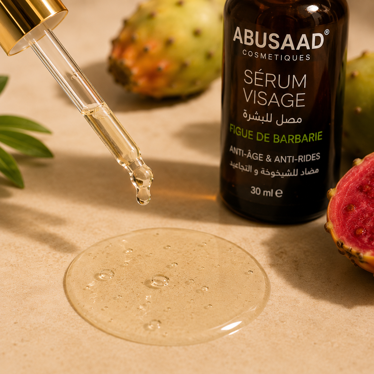 Sérum visage ABUSAAD à la figue de barbarie anti-âge et anti-rides