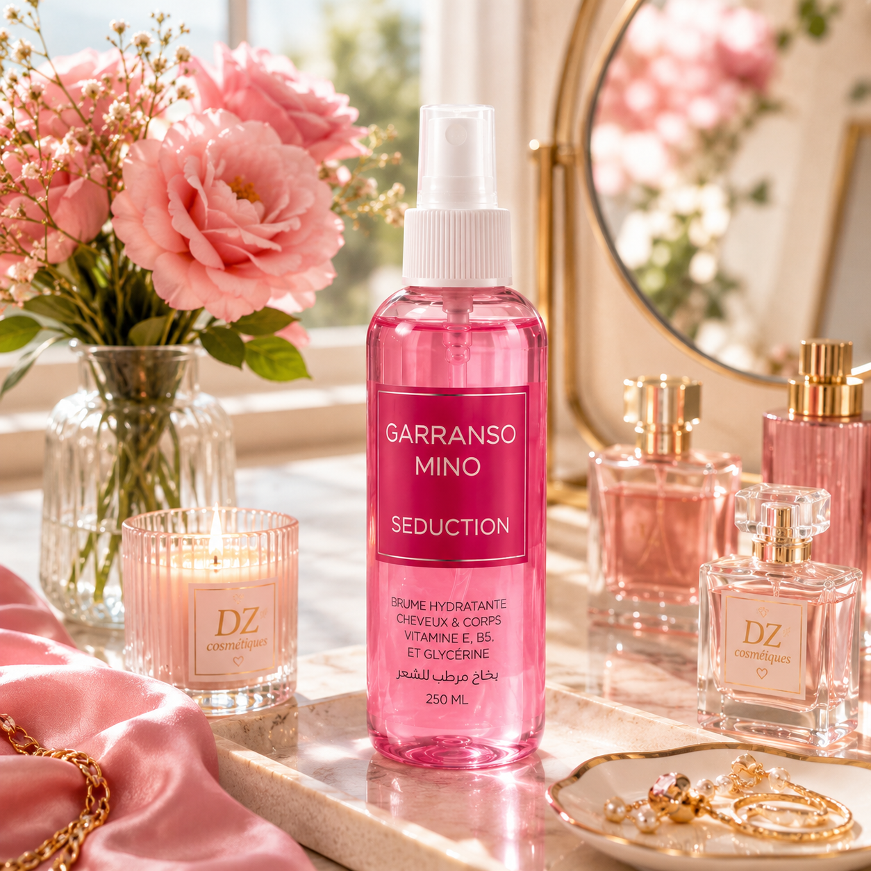 Brume hydratante Séduction Garranso Mino parfum féminin