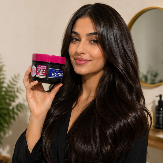 Masque capillaire Glow Habba Saouda Vénus pour cheveux brillants