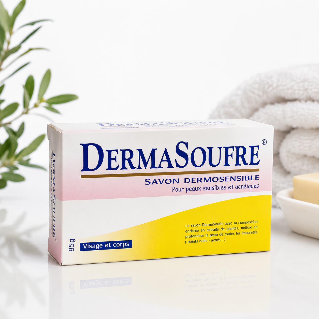 Savon Dermasoufre pour peaux sensibles et à imperfections