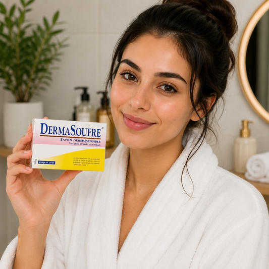 Savon Dermasoufre pour peaux sensibles et à imperfections