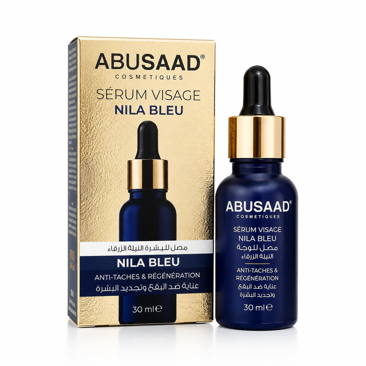 Sérum visage Nila Bleu Abusaad 30 ml anti-taches et régénération